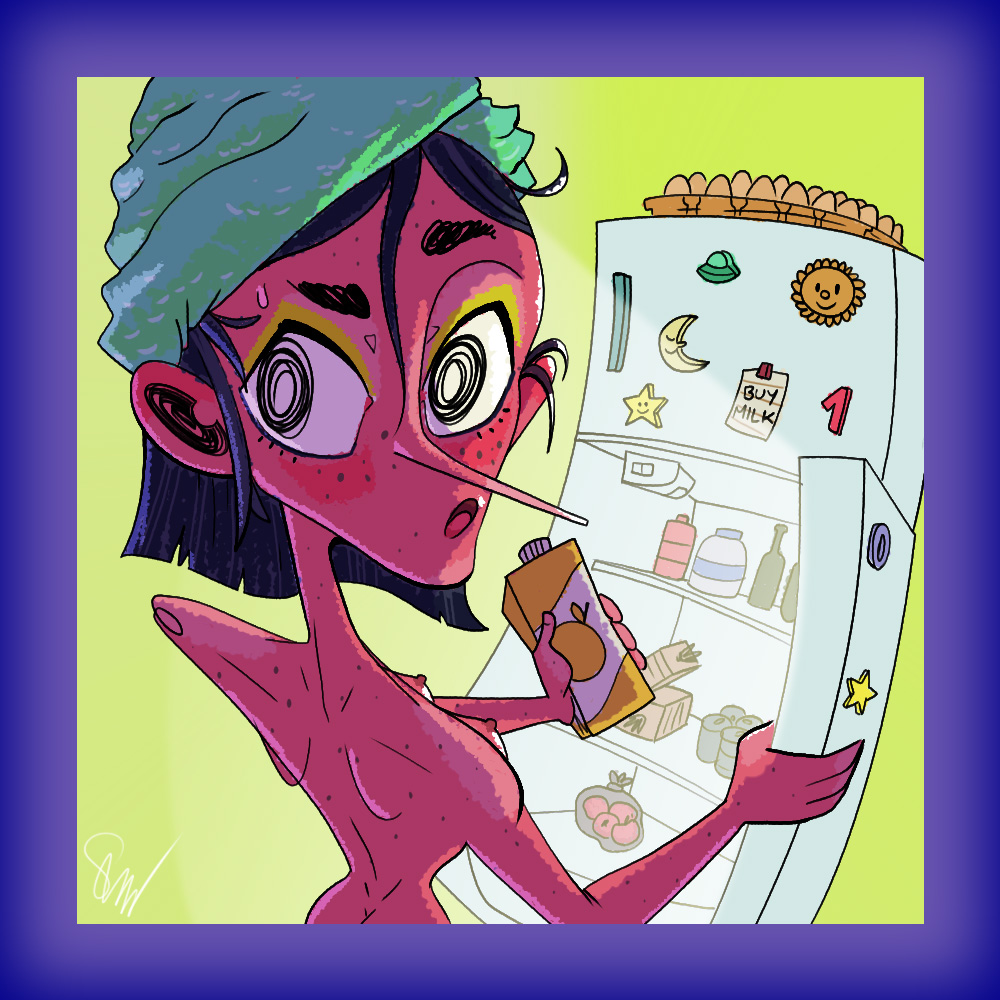 K1Cartoons's tweet image. Dude, there's no more orange juice!