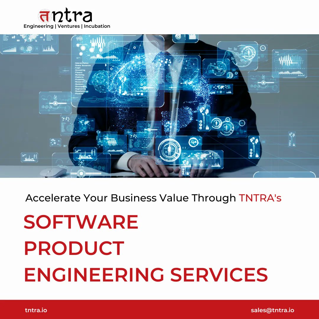 tntraio's tweet image. Tntra has vast expertise in developing #IPledproductengineeringsolutions across domains. Supported by its deep domain experts in front-end, back-end, and #fullstackengineers across technologies.
#digitaltransformation #business #team #development #engineering #collaboration