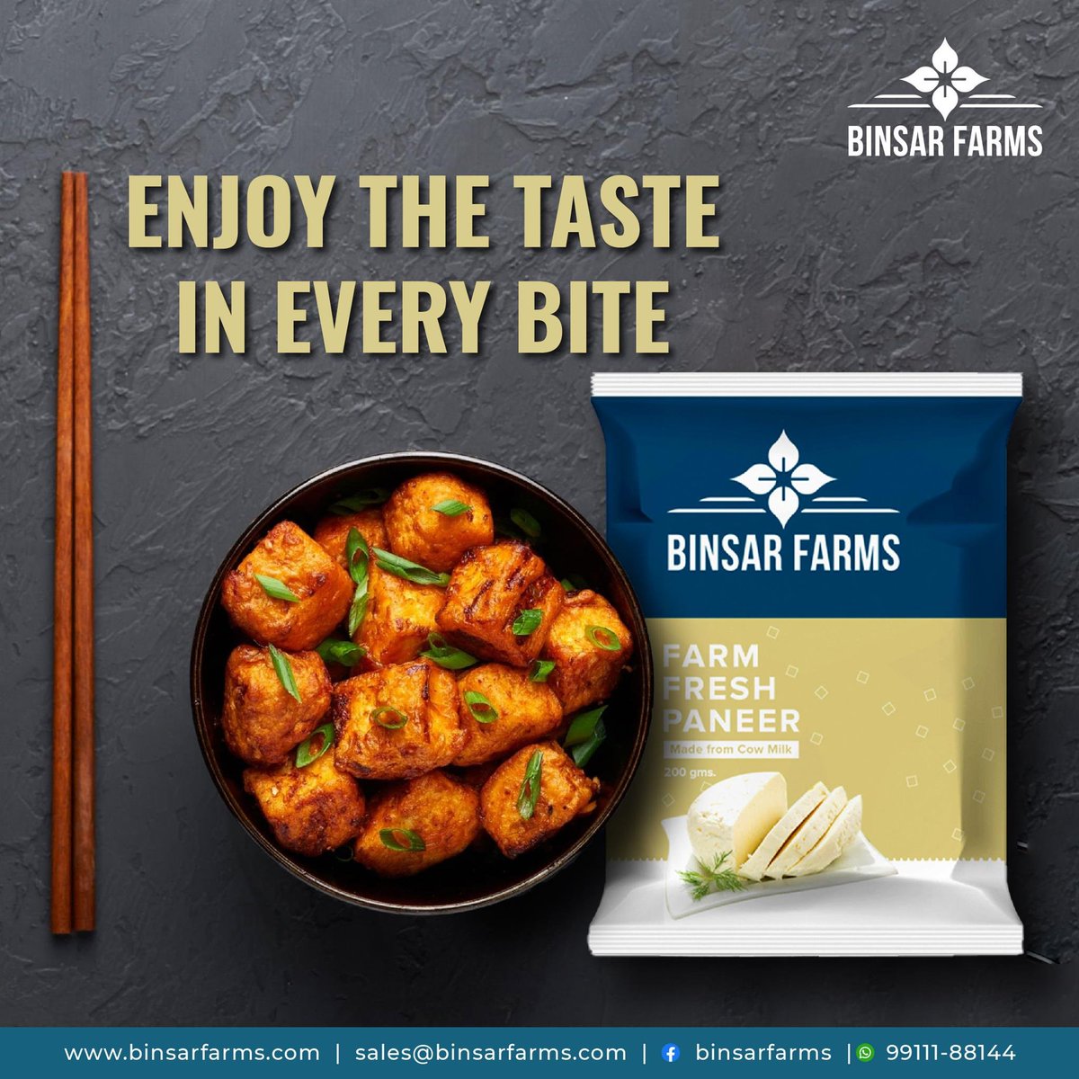 Feeling the winter chill? Warm up with a #delicious plate of #ChillyPaneer made with #BinsarFarm's fresh and creamy paneer. Our #paneer is made from pure, high-quality milk and has a rich, creamy texture that makes it perfect for any dish.
bit.ly/3sC3DjM