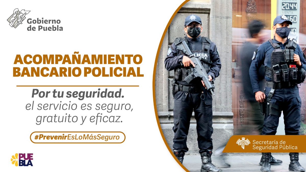 911Puebla's tweet photo. 🔴¡Tómalo en cuenta! Cuida tu vida y tu patrimonio antes de realizar alguna transacción bancaria pide acompañamiento Policial llamando al 9-1-1.☎️ https://t.co/H02cVwY88Y