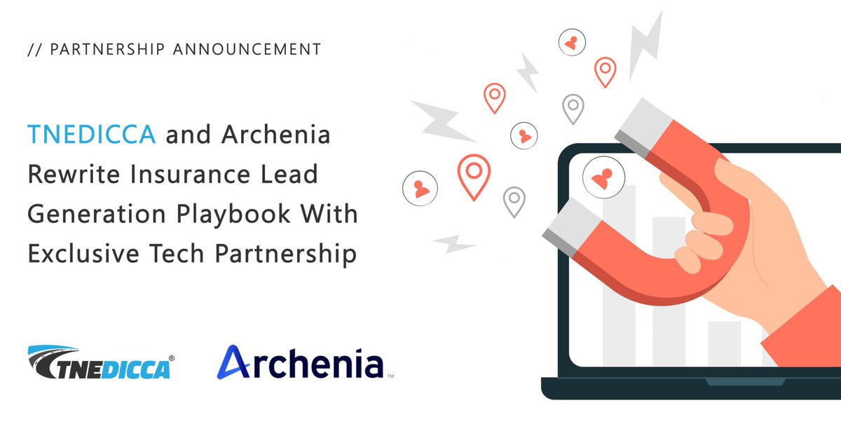 tnedicca's tweet photo. We are pleased to announce that TNEDICCA® is partnering with Archenia, Inc., a market leader in high quality insurance leads. https://t.co/r8PhlXGBxg https://t.co/vsoLtjk2CI