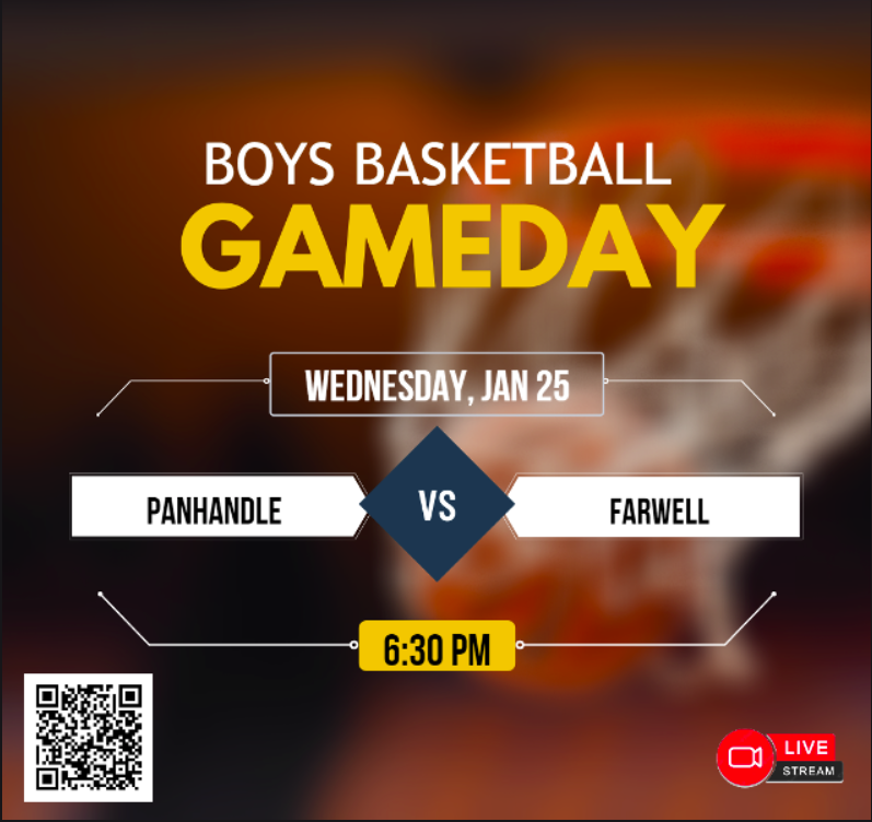🚨 Varsity Boys Basketball
🏀 Panhandle
🆚 Farwell
📅 Wednesday, Jan 25
⏰ 6:30pm
📺 Live Streaming ballertv.insidethegames.live/hsb.php
@panhandlehs <a href="/SteerHoops/">Farwell Basketball</a> <a href="/Steers_LadyBlue/">Farwell Athletics</a>