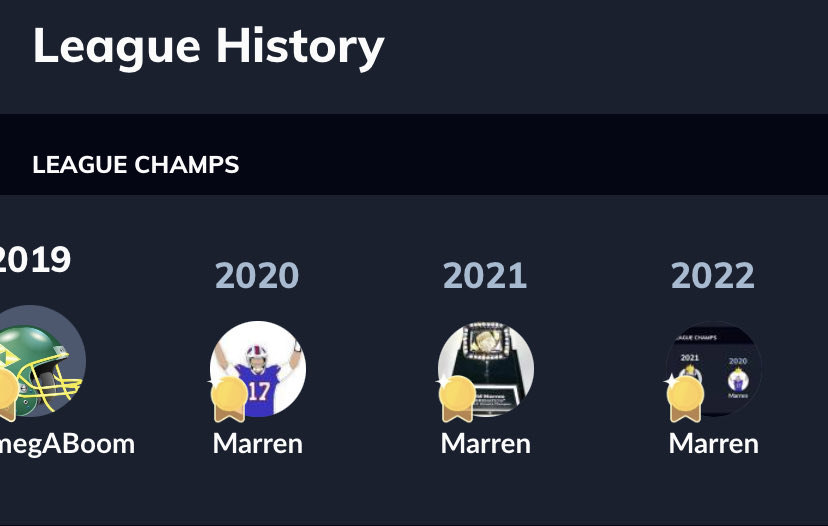 marren182's tweet photo. #Dynasty 3-Peat 🏈🔥🏆💵🍺 https://t.co/6YhbjCKGX5