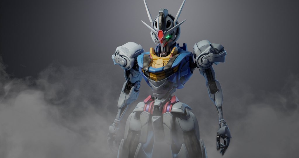 DumplingTurbo's tweet photo. 3D Fan Art 

Sketch in #zbrush, retopo and render in #blender, texture in #substancepainter 

#水星の魔女 #G_Witch #gundam https://t.co/xEIidSGKwB