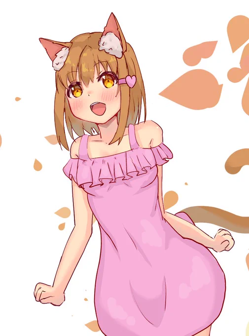 うちの子ミミちゃんー!#ケモ耳 #イラスト 