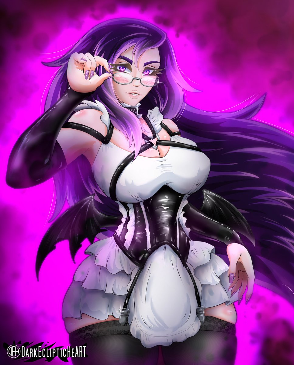 DrkEHeART's tweet photo. Drawing that I did of my succubus OC Paige #darkeclipticheart #dehart #deh #paige #succubus #succubuspaige #paigesuccubus #lingerie #maid #maidoutfit #waifu #waifumaterial #myart #digitalart #artist #animeart #animeartstyle https://t.co/mmoAOMJW9f