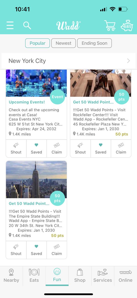 mywadd's tweet photo. Get Wadd Points when you visit amazing places like #navypier or #rockefellercenter. Click the claim button and enter in the daily code. Cash in your Wadd Points for goodies in the Wadd Store. Visit https://t.co/7gLx35VT5z for the daily code. https://t.co/nRvhCnUqcU