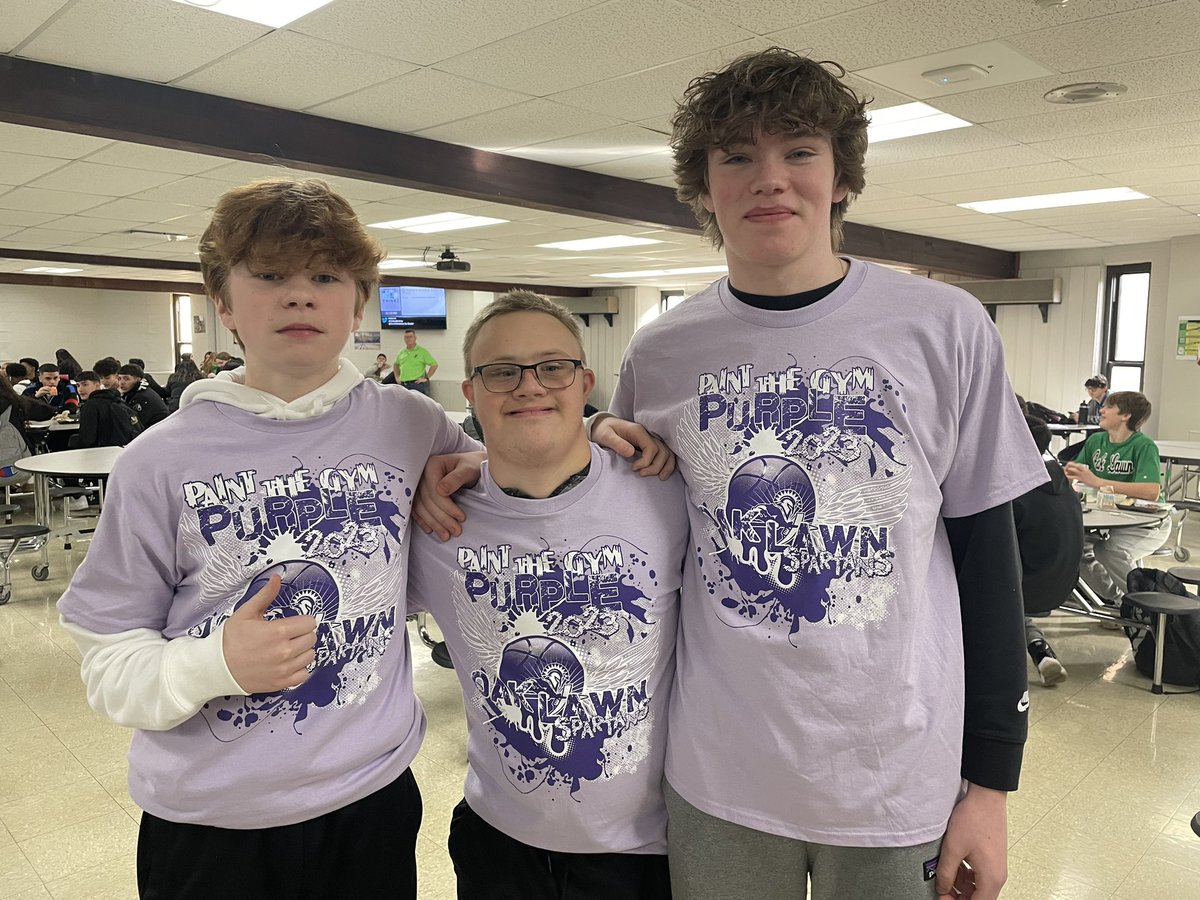 Don’t miss #PTGP  basketball game Friday night! Spartans wear purple all day for cancer awareness #StrongerTogether #olchspride <a href="/olchs_sh/">OLCHS Student Helpers</a>