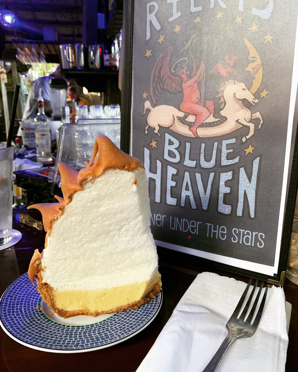 cherylcharming's tweet photo. Mile High Key Lime Pie at Blue Heaven in Key West, Florida. https://t.co/fCxDfO1kkW