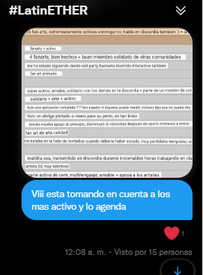 <a href="/CValley_/">CV</a> <a href="/kvo_jov/">Jov 🐉 ❤️$BLOCK</a> <a href="/visionofviii/">V</a> <a href="/ether/">ETHER</a> Thank you friend <a href="/kvo_jov/">Jov 🐉 ❤️$BLOCK</a> , as always, worthy information to share with everyone. Here I leave the translation for my fellow #LatinETHER