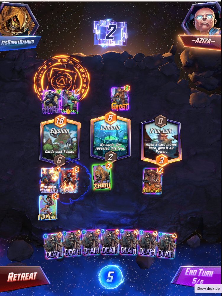 ItsGuestGaming's tweet image. Death anyone?...

#MarvelSnap #DoItForTheMeme