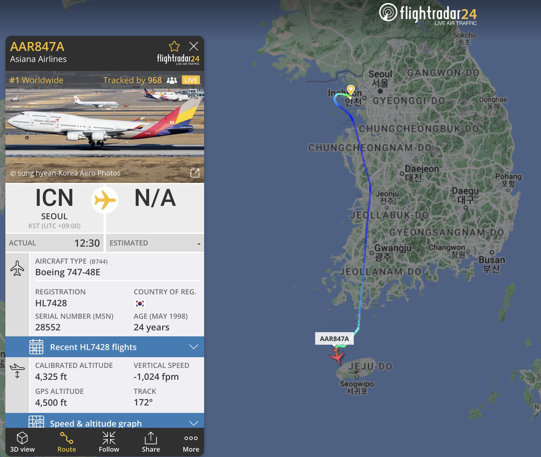 Flightradar24 on Twitter: quot Our most tracked flight at the moment a