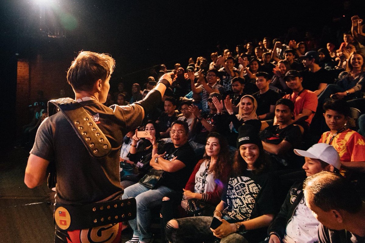 MYProWrestling's tweet photo. It’s been a while since we’ve had the MYPW fans cheer &amp; go crazy in KuAsh Theatre! 

Tickets to #MYWNEWBreed are still available but get em’ while you still can

🎟️ https://t.co/hNfVoOQ3LA 

📷: Calvin Alexi 

#MYPW #GrappleMAX #ViciousPursuit #MCW #SPW #WrestleFestDXB #MWF https://t.co/Mx7x7mebv0
