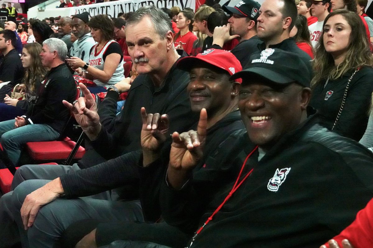 DWhittNCstate's tweet photo. Tommy, Dt and Whitt watching Wolfpack win over Notre Dame 😊 https://t.co/j2Ktdvk4oF