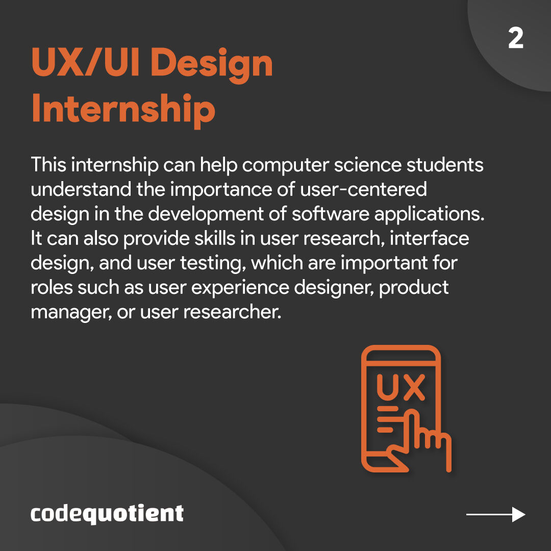CodeQuotient's tweet image. Many students believe that in order to score a great job after graduation, they must only pursue internships related to their field of study. However, this isn't always the case.
#CodeQuotient #SuperCoder #SuperCodersProgram #Coding #JobReady