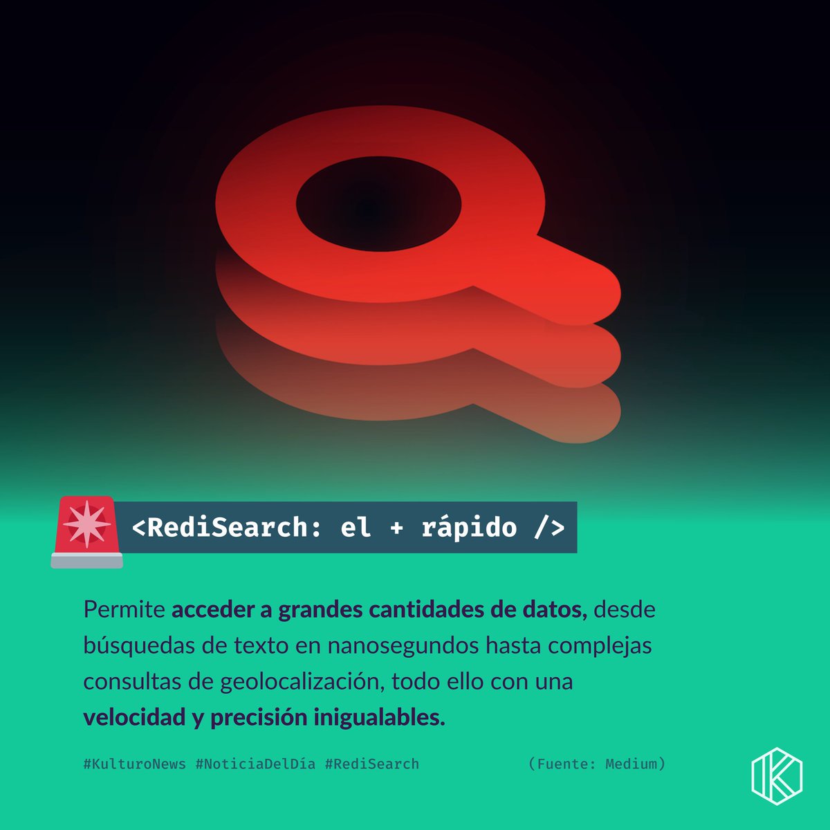 kulturo_tech's tweet photo. 🤩 ¿Conoces #RediSearch? Es un módulo #Redis que permite…
👀 Realizar consultas.
🤝 Indexación secundaria.
🔍 Búsqueda de texto completo para Redis.
🏊♂️ Navegación por grandes cantidades de datos sin perderte ningún detalle.
👉 @Redisinc
#search #database #dataanalysis https://t.co/bvUIhsLGv7