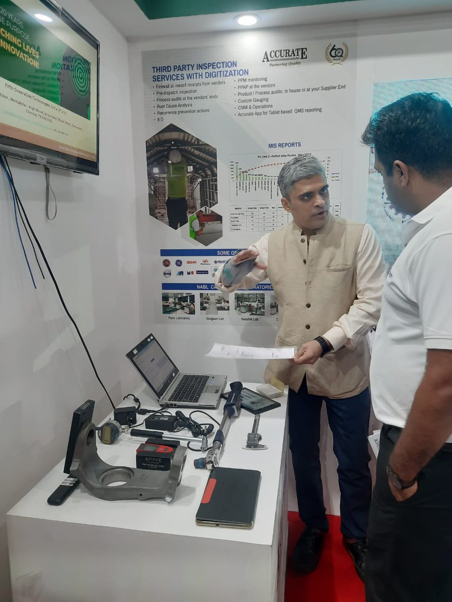 On the final day of @IMTEX, see how to go from a satisfactory to a #smartfactory - Accurate Sales & Services Pvt Ltd., Hall 1B, Stall B105.
#IMTEX2023 #digitalmanufacturing #Industry40 #MakeInIndia #quality
@BIECentre @ModernMfgIndia @IMTMAssn @makeinindia
fifthgentech.com/smart_manufact…