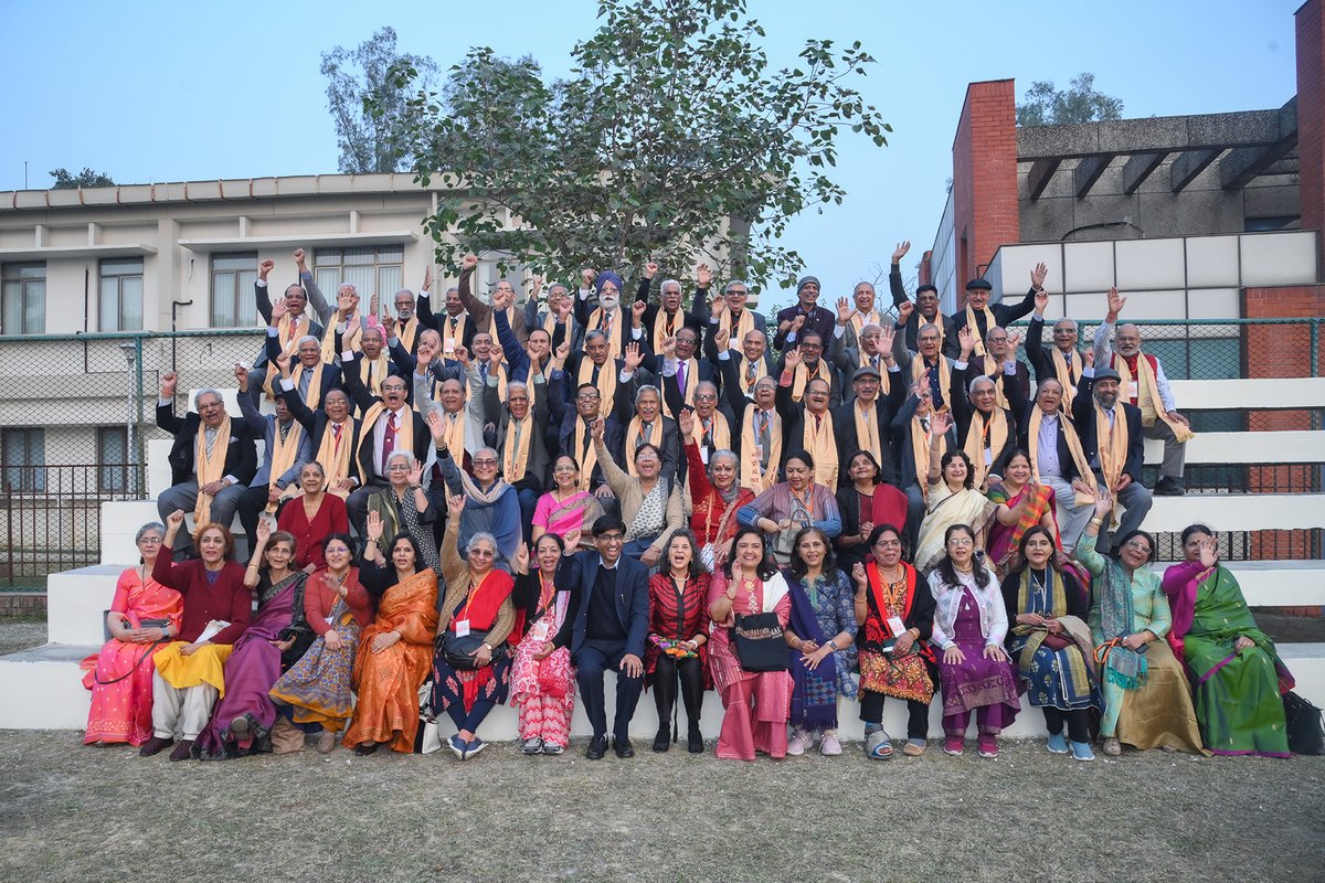 karandi65's tweet photo. What a milestone! 
The 50th reunion of the class of 1971 was an occasion of fond memories. Seeing so many of our alums with their spouses coming to the campus to celebrate old bonds was truly special. 
#reunion #iitkanpur #alumni https://t.co/Y7eQgPkuWG