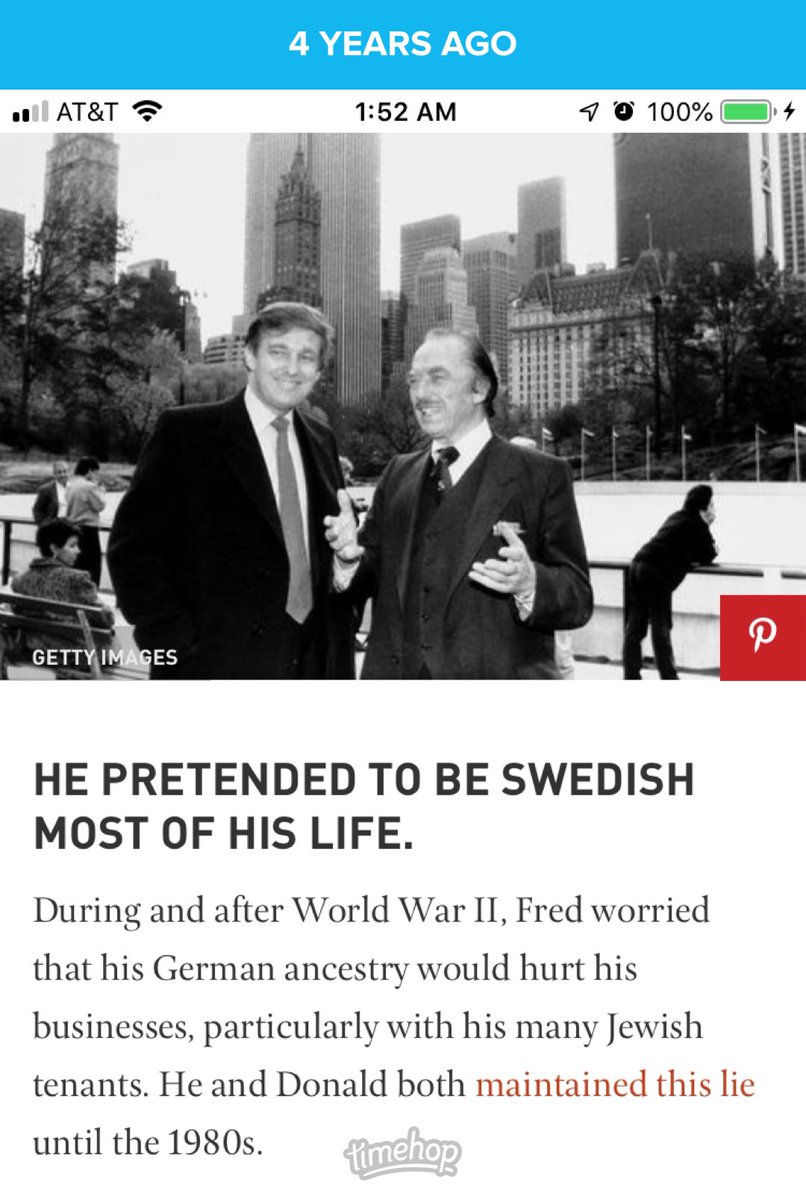 Forever ago…

Like father like son. 

The whole damn family are a bunch of liars. 🤥🤥🤥

How can Reps turn the other way?

Every word out of every Trump’s mouth is a LIE or a GRIFT. 🤥🤥🤥

Fvck all Trumps.

#Trump
#FredTrump
#DonaldTrump
#PathologicalLiars
#SayNoToTrumpIn2024