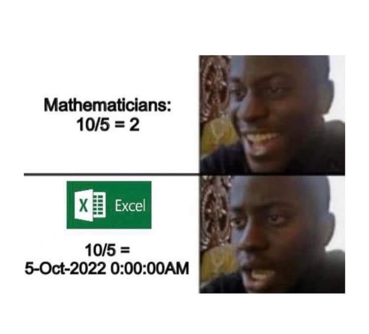 DailyCodingMemz's tweet image. #math #excel #msexcel #microsoft #ms