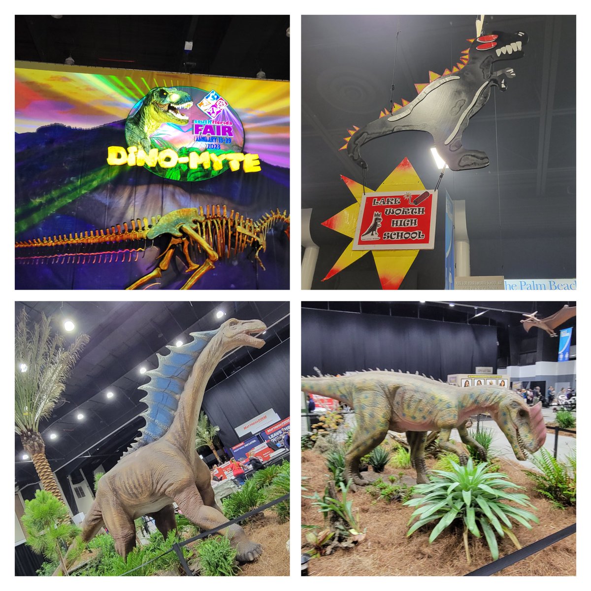 Congratulations to two of our @LWCHSTrojans for receiving awards from #pbcata at the @SoFlaFair! #southfloridafair #dynomyte #dinosaurs #highschoolart @villani824 @kgwhetsell @pbcsd @Clevemaloon