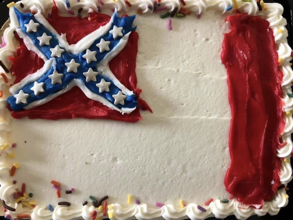 Our cake for our Confederate Heroes Day celebration! @Wegmans is the best!!! #confederate #cake #wegmans #dixie #florida #gop #conservative #christian #robertelee #glutenfree