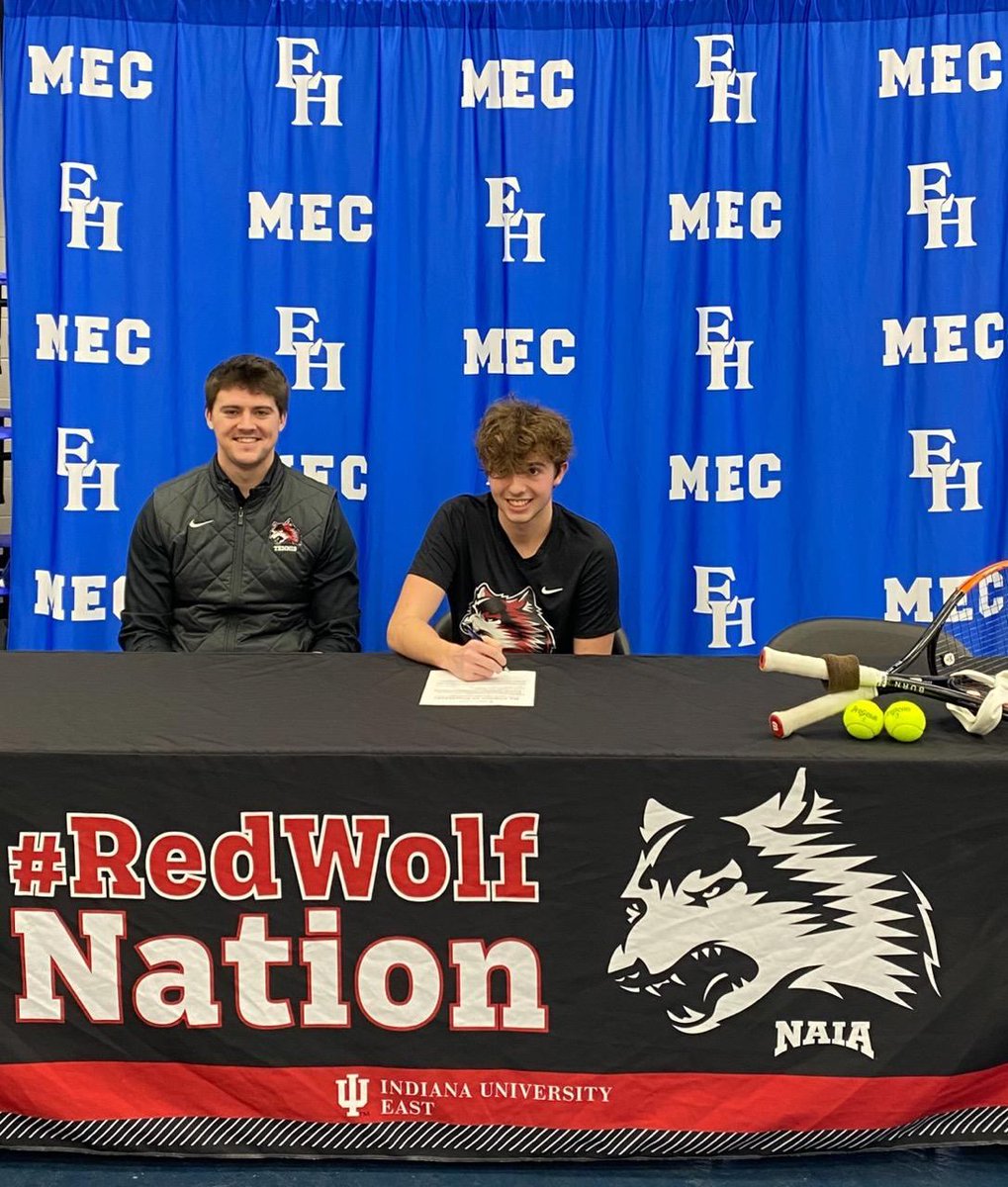 Congrats to Bryce Wennen who has signed a letter of intent to continue his education and play tennis at IU East <a href="/iueredwolves/">IU East Red Wolves</a>