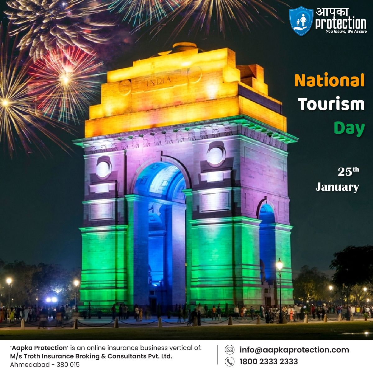 AapkaProtection's tweet photo. Amazing India! On the occasion of National Tourism Day this year Explore the wonderful and amazing treasure of rich heritage, diverse traditions, multiple languages, delicious varieties of food, lovely people, and homely feeling everywhere.

#NationalTourismDay #aapkaprotection https://t.co/dJoAKNgNlv