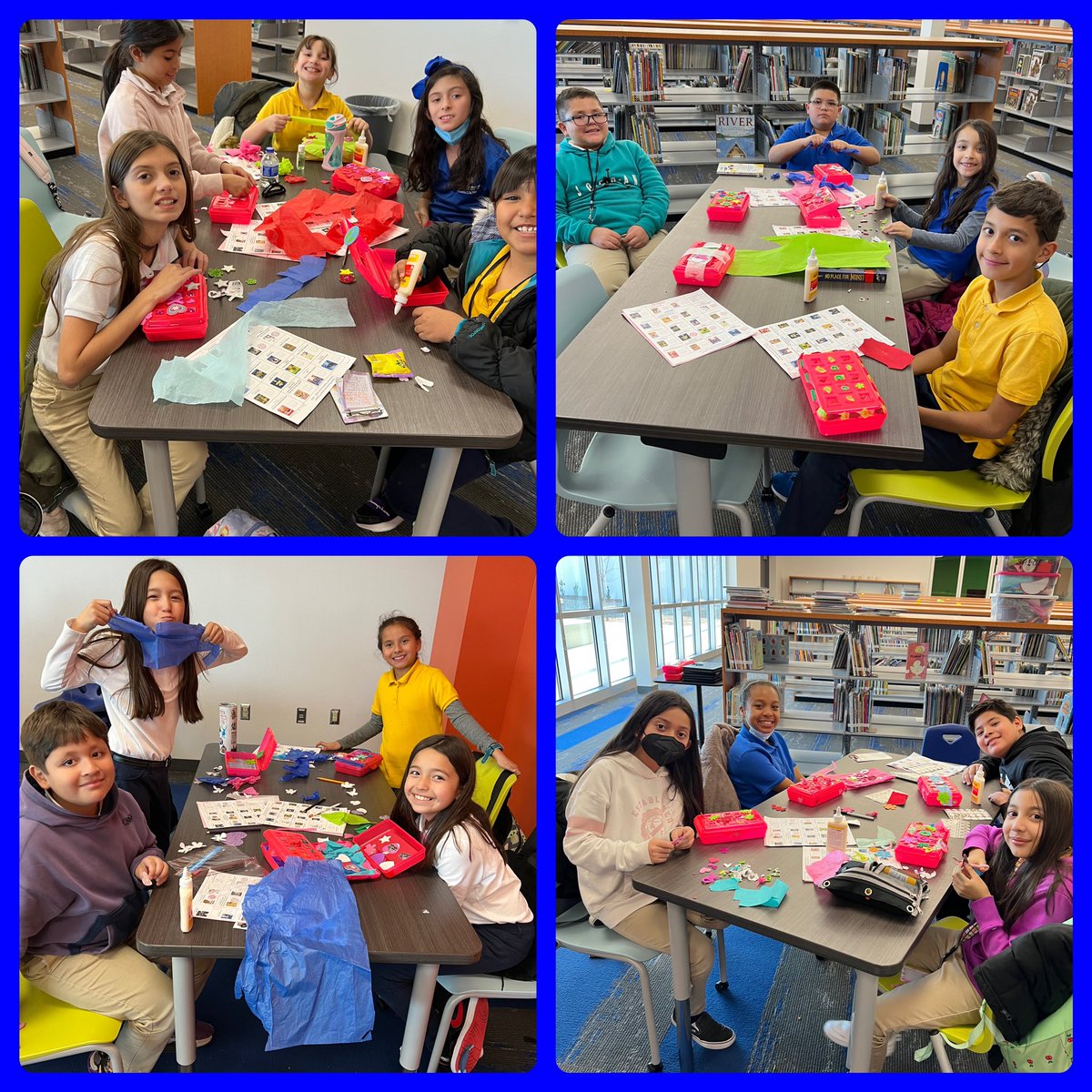 BNE Bluebonnet Reading Club working on Keepsake box after reading The One Thing You’d Save by Linda Sue Park.  What would you save?  @BNarbuth_ES @LOHara_BNES @SMorales_BNES @Sparks_Interest #LibrarianBrags