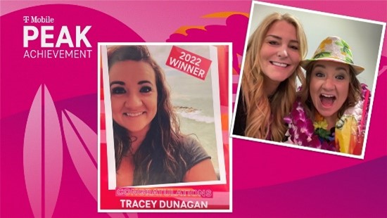 I had the very best day surprising &amp; celebrating PEAK winner <a href="/NalleyTracey/">Tracey Nalley</a>, last Friday! Tracey is a walking billboard for our <a href="/TMobile/">T-Mobile</a> values &amp; I am thrilled to see her recognized for all the amazing things she does! Tracey, congrats on this incredible honor! #PEAK2023