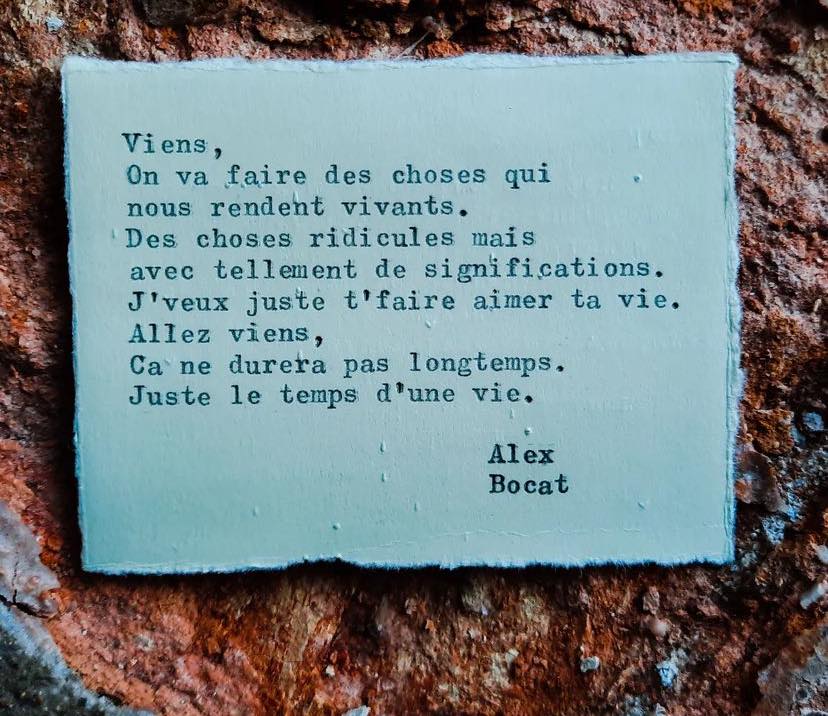 DVanOnacker's tweet photo. Bonjour à vous, à nous, à toi, à moi,... 💝 🙂
#citation #motivation #AlexBocat https://t.co/u5TKgZ7BJk