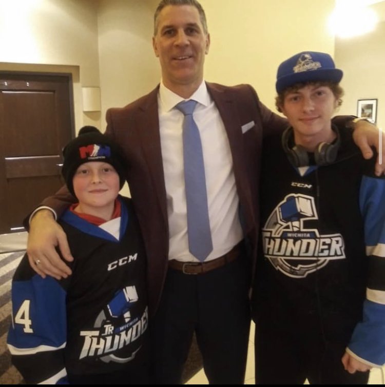 3 years ago me and my brother met Jared Bednar, head coach of the <a href="/Avalanche/">Colorado Avalanche</a> at the ECHL all star fan fest. He now has the most wins of any coach in Avalanche history! Huge congrats to him and it just makes me more honored to have gotten to take this picture with him. #GoAvsGo