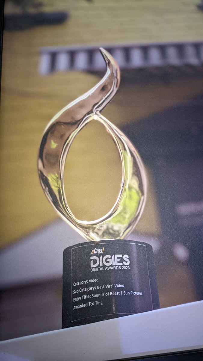PrakazVijay_Of's tweet photo. #Exclusive π : 'Sounds From The World Of #Beast' Video Bags The #BestViralVideo Award At #AfaqsDigies Digital Award 2023! https://t.co/iewyTGjGDY