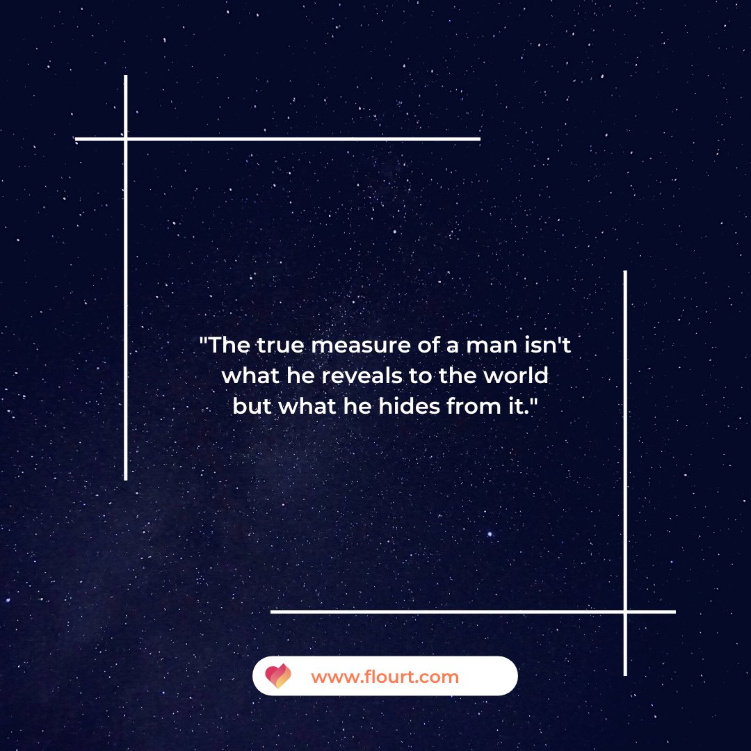 Flourt on Twitter "The true measure of a man What a person willfully