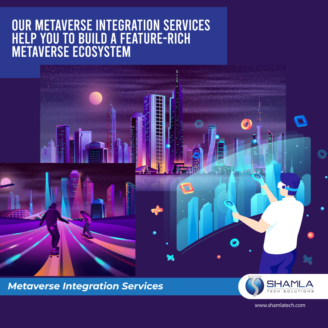 shamlatech's tweet photo. Create a Metaverse with the blend of all the exceptional features of various technologies with our Metaverse Integration Services.
Read More:https://t.co/aXk3aPJdBl
#createmetaverse #metaverse #metaversedevelopment #metaverseeventplatformdevelopment #MetaverseEducationDevelopment https://t.co/XL3QX2wIWK