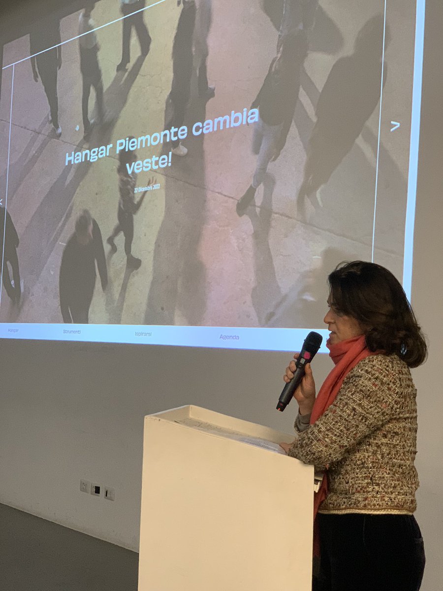 Raffaella Tittone, direzione alla cultura e commercio della <a href="/regionepiemonte/">Regione Piemonte</a>:“La cultura puó fare la differenza con le persone che connettono ciò che la cultura può portare come valore aggiunto in tutti gli ambiti. Hangar, con il suo lavoro su idee e luoghi, lo rende possibile”