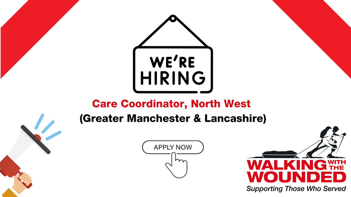 📣 WE'RE HIRING!

If you are an experienced caseworker who understands working with more complex clients, we would like to hear from you!

Apply here ➡️ walkingwiththewounded.org.uk/home/careers/V…