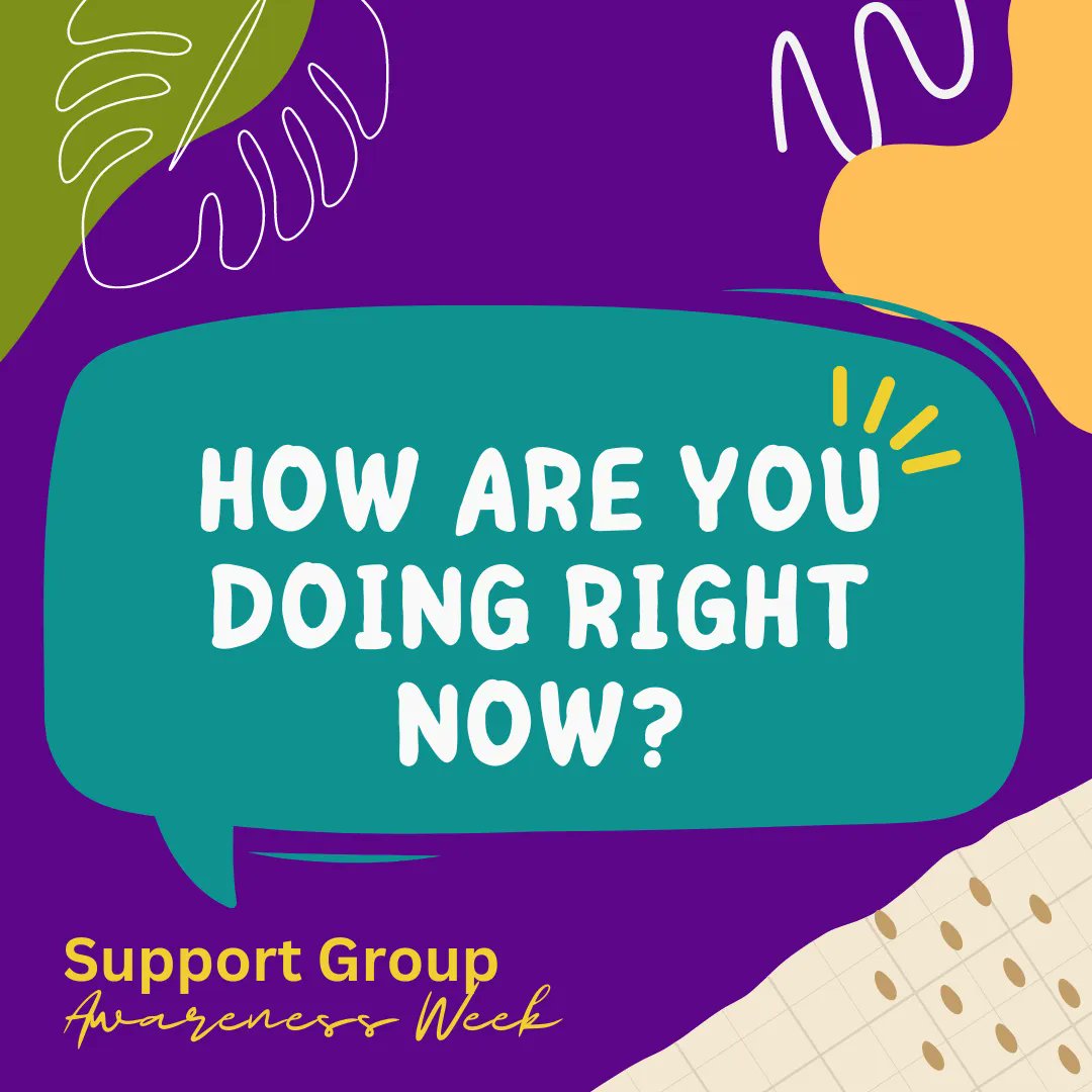 TheSADAG's tweet photo. How often does someone ask you how you are - &amp; you automatically reply with “I’m fine thanks, &amp; you?”. We REALLY want to know, How are you doing? Share your answers in the chat below. You Are Not Alone. #SupportGroupAwarenessWeek #PowerOfSupportGroups https://t.co/ZsTofOh9Md