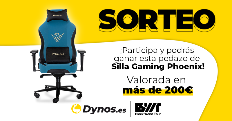 Dynos_es's tweet photo. 🔥 Seguimos con los sorteos especiales junto a @blockworldtour 🔥

¡Gana una silla gaming Phoenix!
¿Cómo participar?

➡️ Síguenos y a @blockworldtour
➡️ RT y Me Gusta
➡️ Menciona a un amigo

Sorteo activo hasta el 31/1/2023 a las 23:59h. El 1/2/2023 anunciamos al ganador