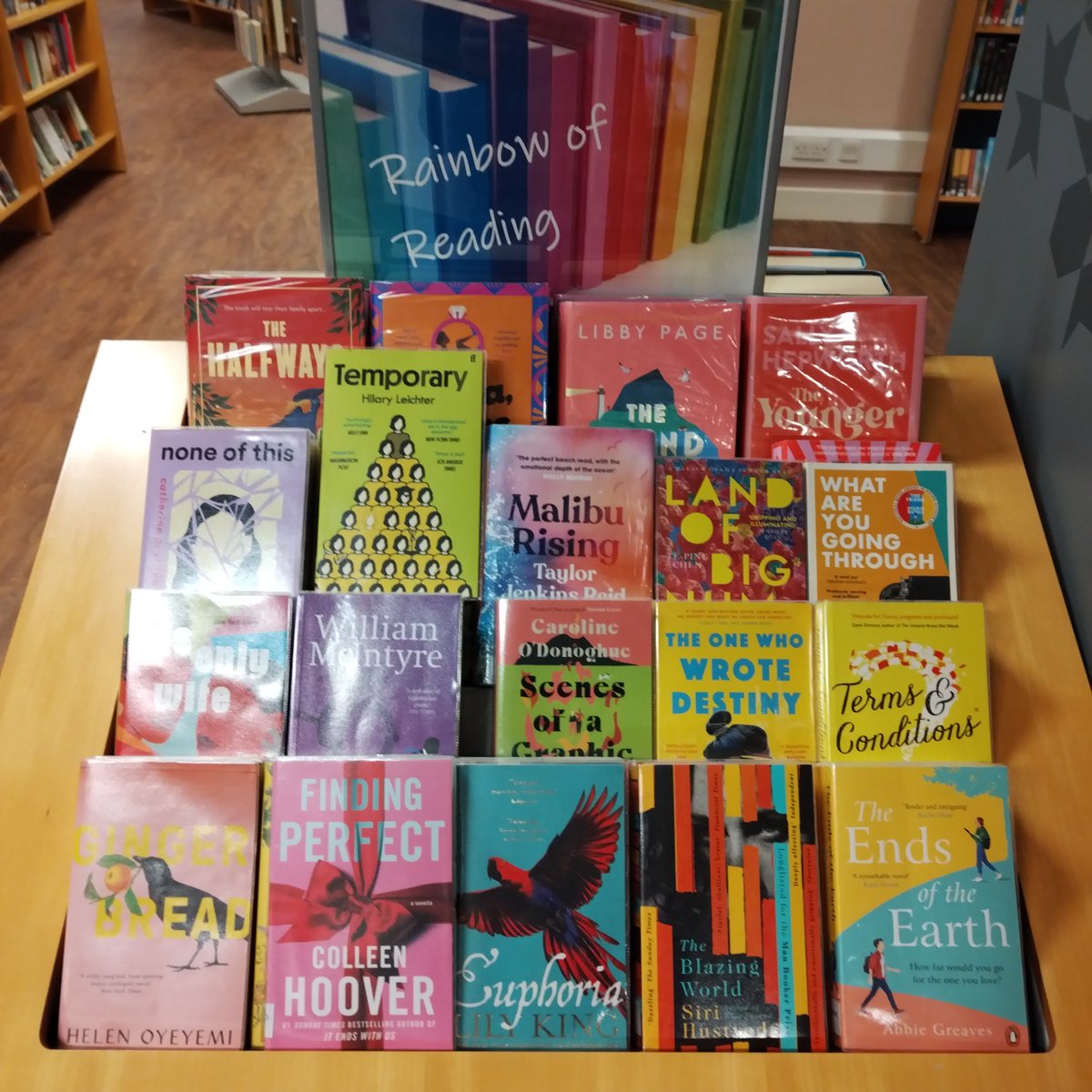 CPKLibraries's tweet photo. Rainbow of Reading 🌈📚❤️ 🧡💛💚💙💜
#AKBellLibrary | #Perth https://t.co/pEntOTBnw4