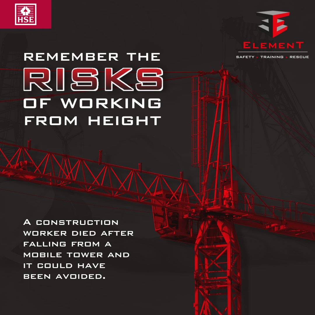 ElementSafety's tweet image. Falls from height happen and it saddens me to read about in one of the old press releases from the HSE.

Please remember the risks of working from height and seek professional advice to ensure you&apos;re doing everything you can to make it as safe as can be.

#workatheight