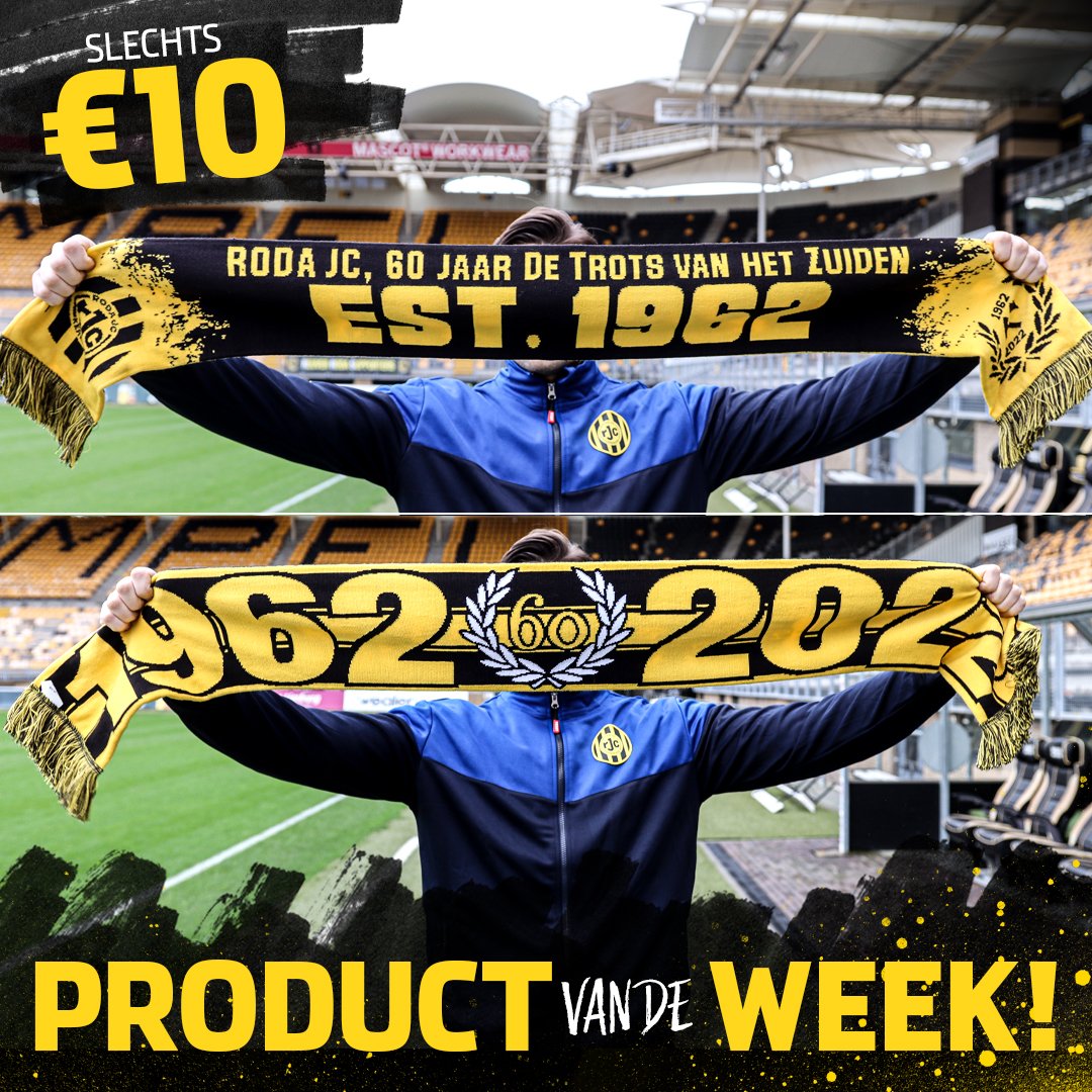 Heb jij de 𝗷𝘂𝗯𝗶𝗹𝗲𝘂𝗺𝘀𝗷𝗮𝗮𝗹 al in huis gehaald? Nu voor maar €𝟭𝟬,- ⚒️

🔗 Rodajc.nl/fanshop

#RodaJC