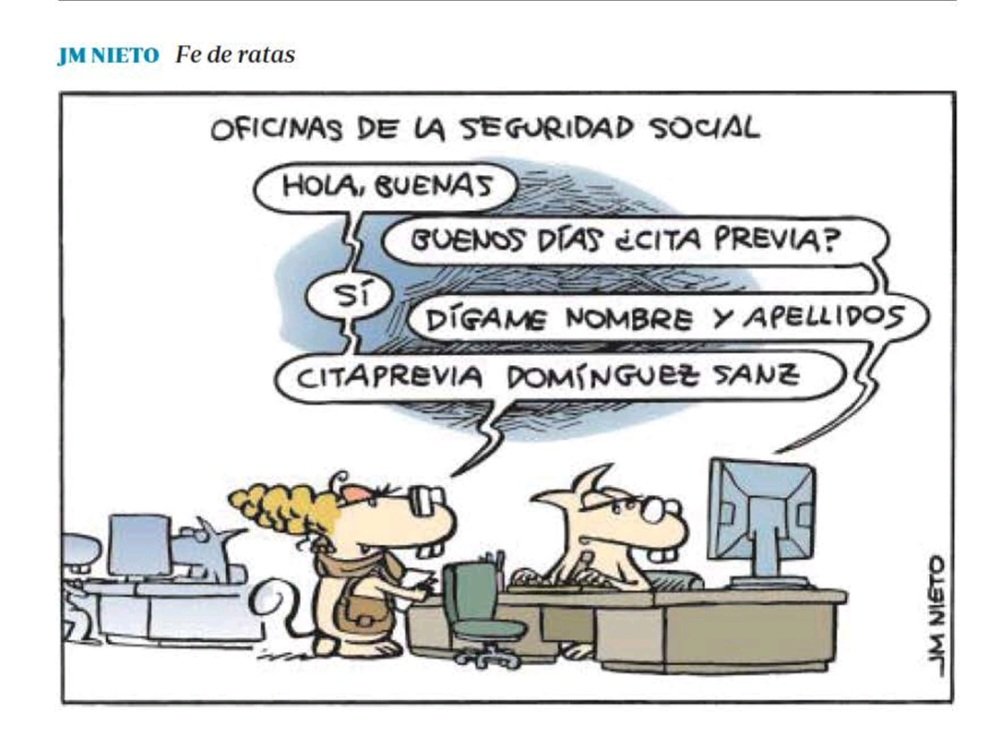 Arturo_Garcia67's tweet photo. Vía edición digital de @abc_es del 25-01-23, la viñeta de @HUMORJMNIETO.
Cc @inclusiongob @joseluisescriva @info_TGSS @CSIFnacional
#SeguridadSocial #INSS #TGSS https://t.co/oSk9qYvYH1