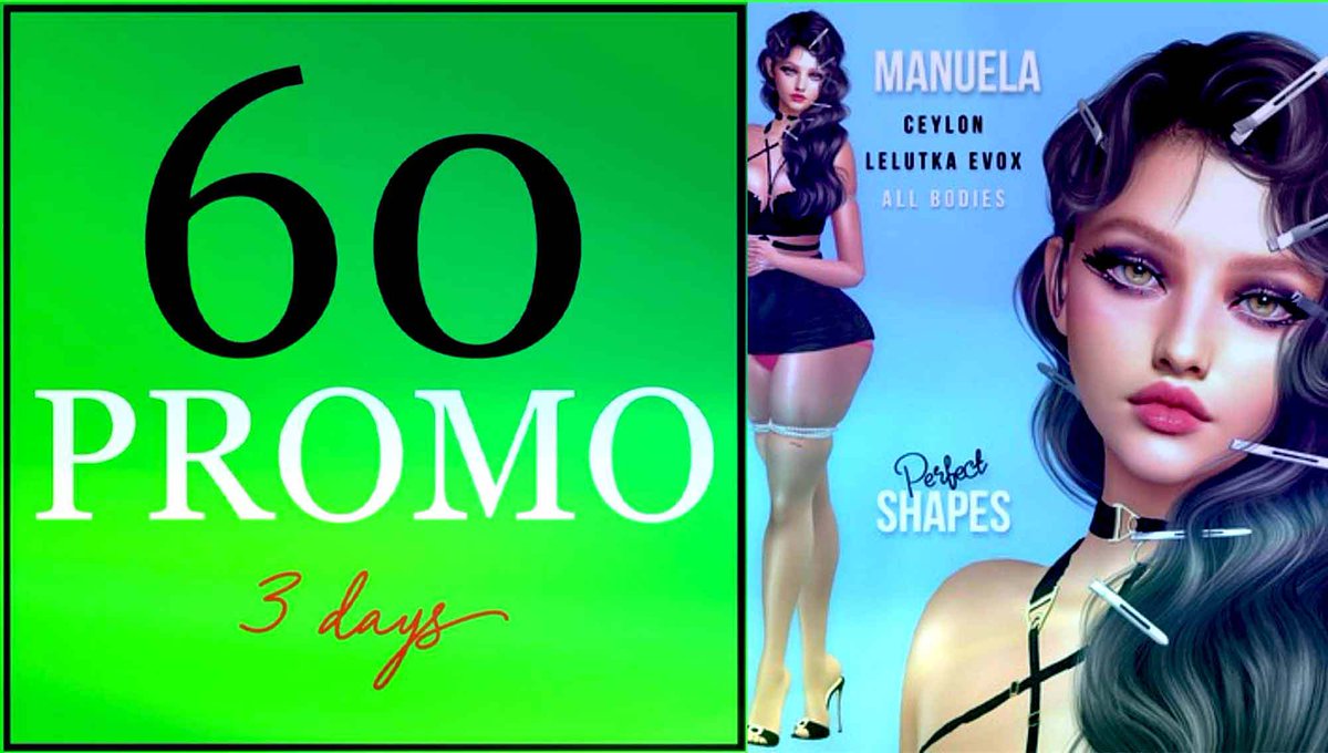 MediaSL1's tweet photo. 60 PROMO 3days January 25-27
✔️ #Virtualworlds ✔️ #MediaSl ✔️ #Metaverse
⭐ join https://t.co/AaO41oZ8bz Discord: https://t.co/S8R6esljwl

#60PROMO3days #PromoSL #SaleSL #Secondlife #secondlifefashion #SL #slfashion

https://t.co/xUy0IuZsLm https://t.co/KMbcIsw1dV