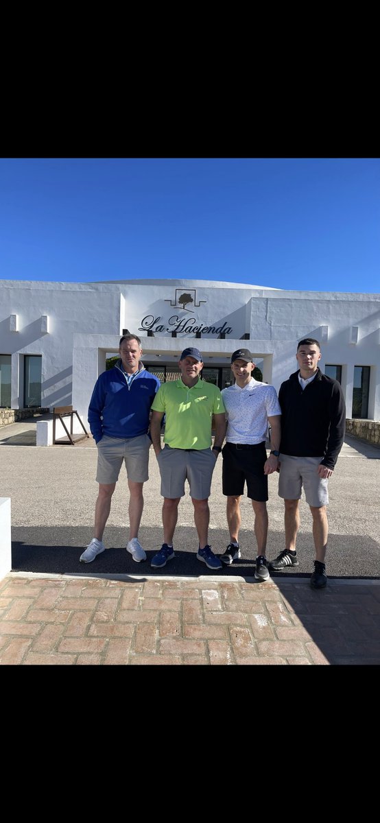 Excellent couple of days in Spain golfing with my boy Charlie, Sime and Hugo, Valderrama ticked off the bucket list wow what a place ☀️⛳️