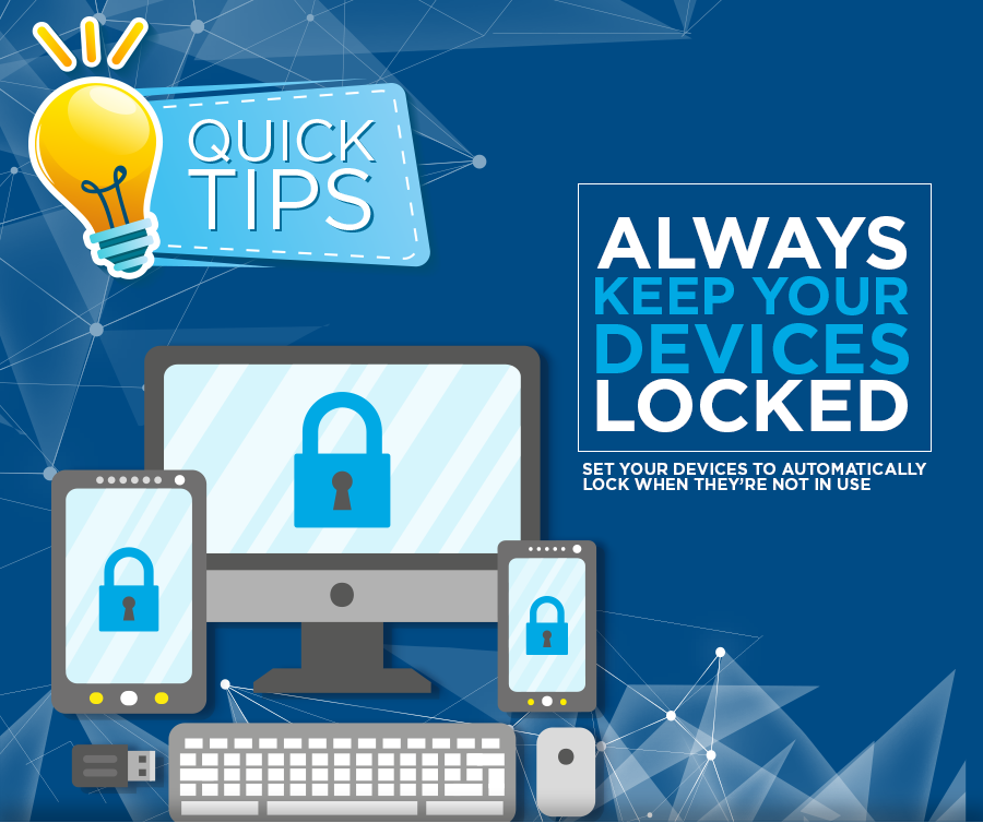 digicareinfo's tweet image. Be Cyber Smart!
Best practices are to use a PIN, PASSWORD or PATTERN to lock your device.
#cybersecurityawareness #cybersecuritytraining #digicare