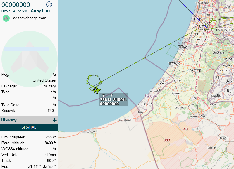 #B52 #AE5970 (part of #SLDGE61 flight) showing near Israel
#JuniperOak23