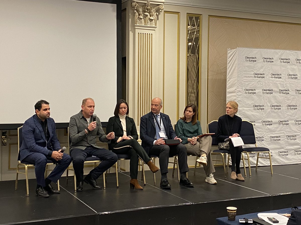 OlaHansenSEA's tweet photo. Henrik Henriksson, CEO @H2GreenSteel, urges EU institutions to make sure that #greendeal regulations & support schemes also work for industrial startups (not only for incumbents), e.g. #DGClima & @cinea_eu on #EUInnovationFund #CleantechForEurope Summit 2023 @cleantechforeu https://t.co/E9Vq3p394B