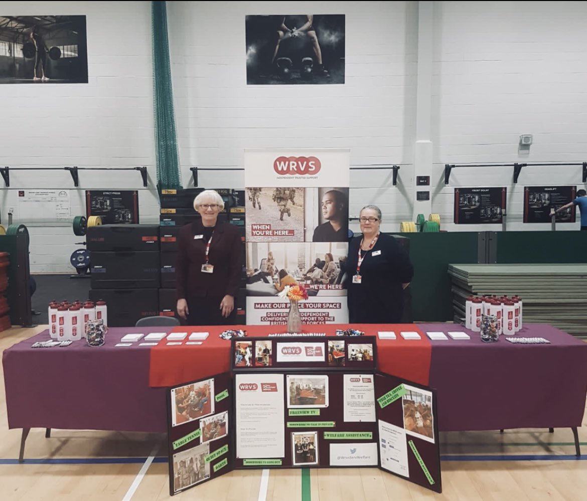 WrvsServWelfare's tweet image. Leah and Fiona are down at the Unit Health Fair at Swinton Barracks Perham Down today! Its a great opportunity to chat with Service Personnel about the confidential welfare support that WRVS provide. Come and say hello! #WelfareSupport #friendlyface