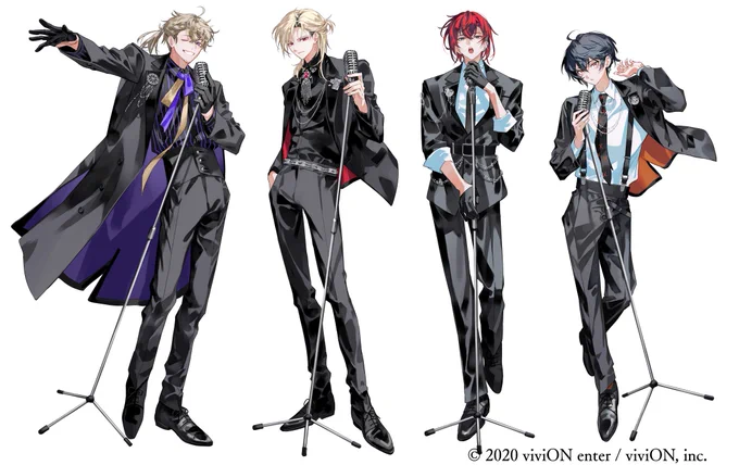 東京メトロ×Clock over ORQUESTA クロケスタ駅ナカLIVE!!の立ち絵イラスト制作致しました それぞれの衣装デザインするのも楽しかったです!動画もかっこいい!何卒～ 